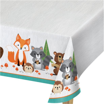 Tovaglia Animali della foresta, decorazione per compleanno bambino