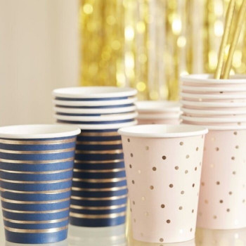 Partygläser Baby Shower Blau und Rosa - Deco Baby Shower - Bellefete.ch