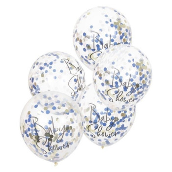 Ballons de fête à confettis Baby Shower - Gender Reveal - Déco de fête de naissance - Suisse 2