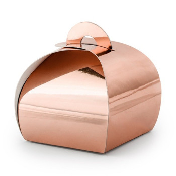 10 Geschenkboxen aus Papier Roségold - Partydekoration - Bellefete.ch