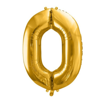 Palloncino in alluminio Cifra "0" Oro - Numeri decorativi per evento - Bellefete.ch 2