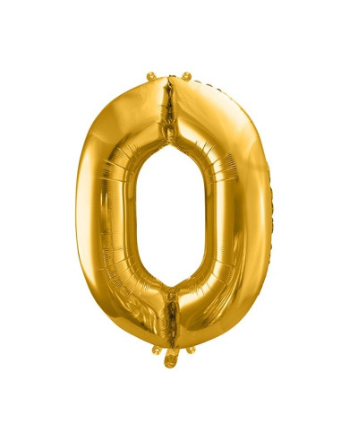 ballon chiffre zero en or pas cher
