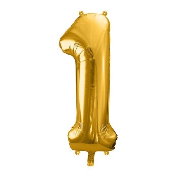Palloncino in alluminio numero "1" in Oro - Decorazione di festa - Bellefete.ch 2