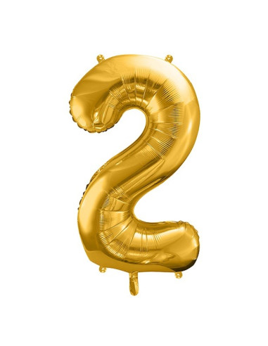 palloncino numero 2 oro dorato in Svizzera
