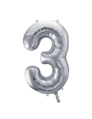 PALLONCINO NUMERO 3 ARGENTO