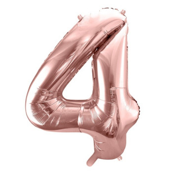 Palloncino in alluminio numero "4" Oro rosa - Decorazione di festa - Bellefete.ch 2