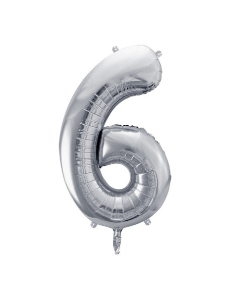 PALLONCINO ARGENTO NUMERO 6