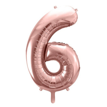 Palloncino in alluminio numero "6" Oro rosa - Decorazione di festa - Bellefete.ch 2