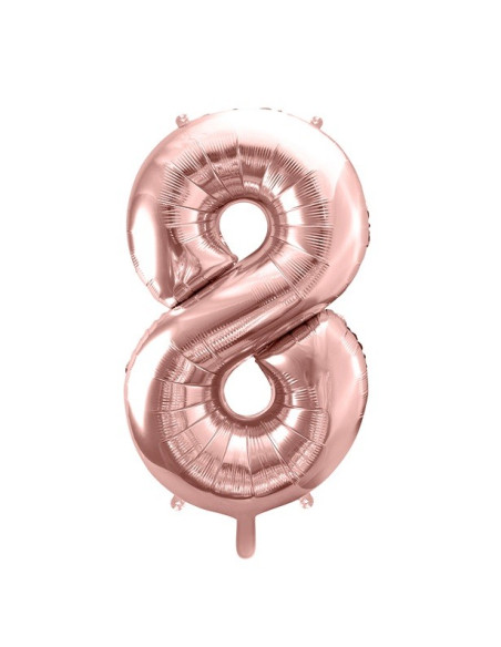 PALLONCINO NUMERO 8 IN ORO ROSA IN SVIZZERA