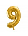 Folienballon Nummer 9 Gold in der Schweiz