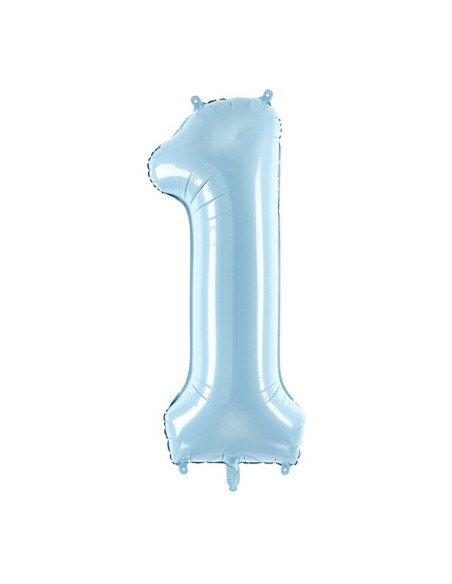 PALLONCINO NUMERO 1 AZZURRO ECONOMICO