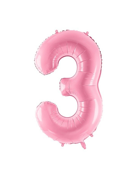 PALLONCINO NUMERO 3 ROSA CHIARO IN SVIZZERA