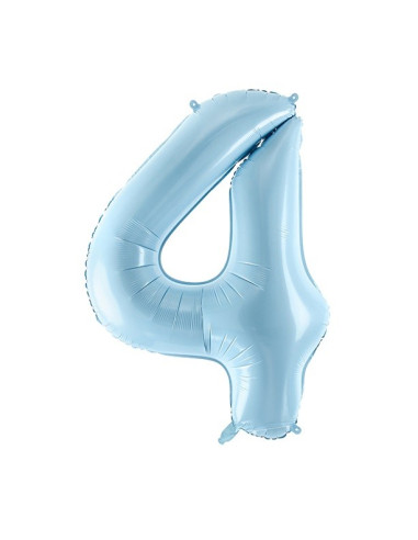 PALLONCINO NUMERO 4 AZZURRO ECONOMICO