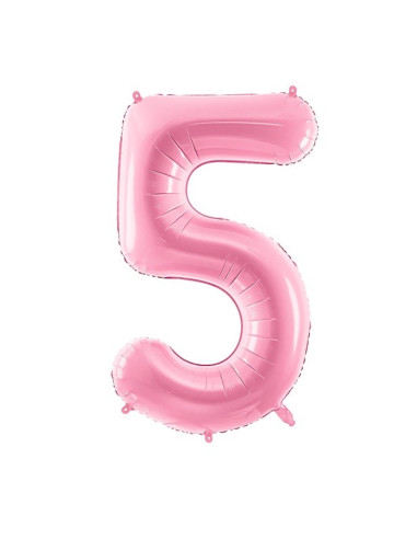 BALLON CHIFFRE 5 ROSE PASTEL EN SUISSE