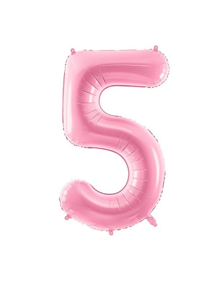 PALLONCINO NUMERO 5 ROSA PASTELLO IN SVIZZERA