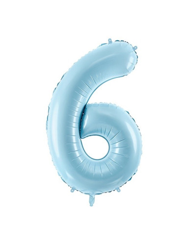 PASTELLBLAUER BALLON NUMMER 6 IN DER SCHWEIZ