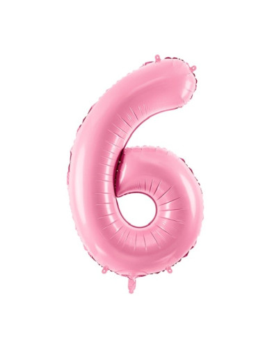 PALLONCINO NUMERO 6 ROSA CHIARO ECONOMICO