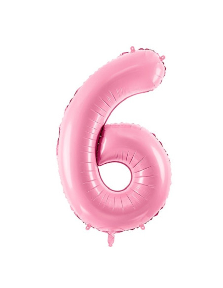 PALLONCINO NUMERO 6 ROSA CHIARO ECONOMICO