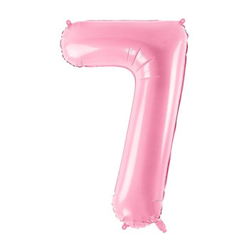 Palloncino in alluminio Numero "7" Rosa Chiaro - Decorazione della sala di compleanno - Bellefete.ch 2