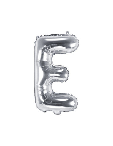 SCHWEIZER SILBERBUCHSTABE E ALUMINIUMBALLON