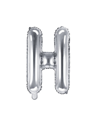 BALLON LETTRE H EN ARGENT PAS CHER