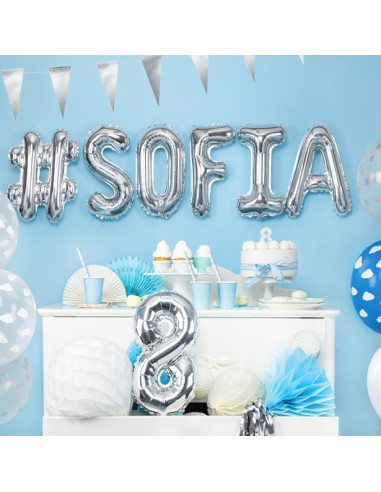 BALLONS DE LETTRES ARGENTES EN SUISSE