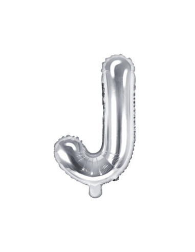 BALLON LETTRE J EN ARGENT PAS CHER
