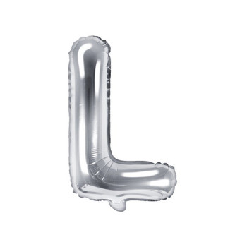 BUCHSTABE L BALLON IN SCHWEIZER SILBER 2