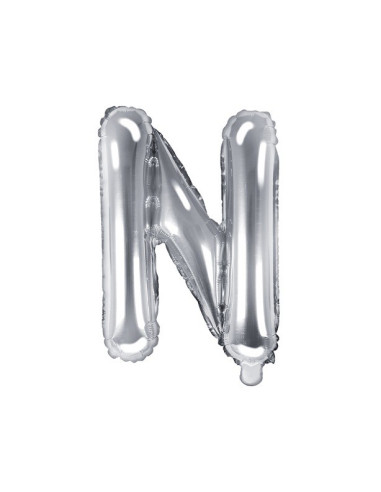 BALLON LETTRE N ARGENT PAS CHER