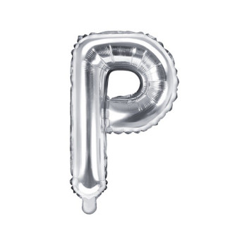 GÜNSTIGER BUCHSTABE P SILBERBALLON 2