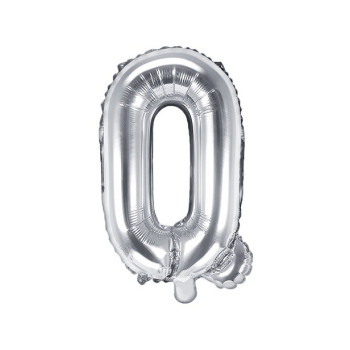 PALLONCINO IN FOGLIA ARGENTO LETTERA Q 2
