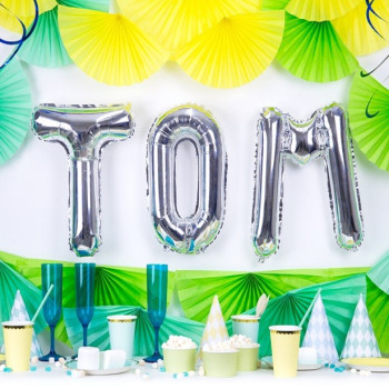 BALLON LETTRE T ARGENT PAS CHER 2