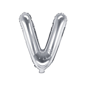 BALLON LETTRE V ARGENTE EN SUISSE 2