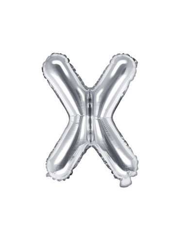 BALLON LETTRE X ARGENT EN SUISSE