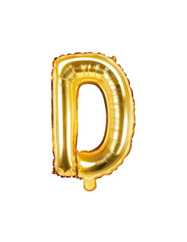 PALLONCINO DORATO CON LETTERA D