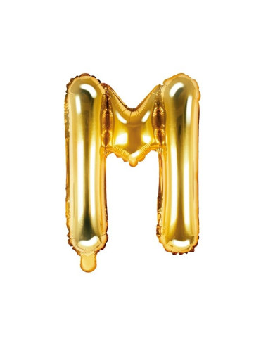 PALLONCINO DORATO CON LETTERA M