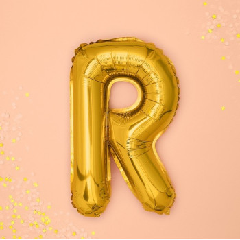 PALLONCINO LETTERA R IN ORO