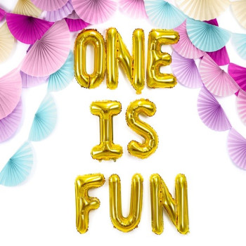 BUCHSTABE S BALLON IN GOLD 2