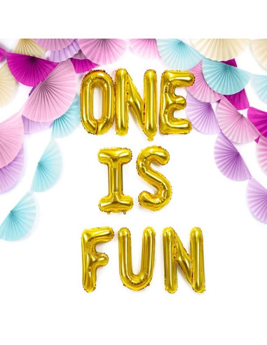 BALLON DE LETTRES ALUMINIUM EN OR