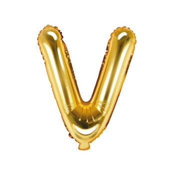 LETTRE V EN OR ALUMINIUM 2