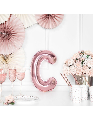 BALLON LETTRE C ROSE GOLD PAS CHER