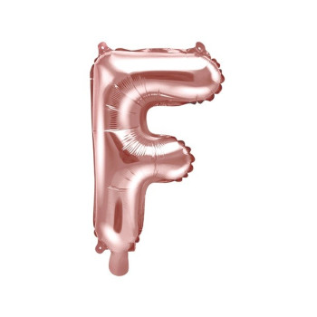 BALLON LETTRE F ROSE GOLD PAS CHER 2
