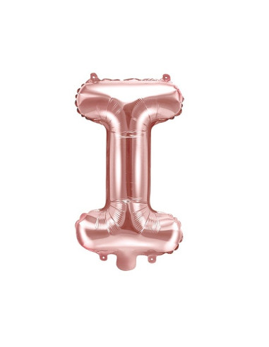 BALLON LETTRE I ROSE OR EN SUISSE