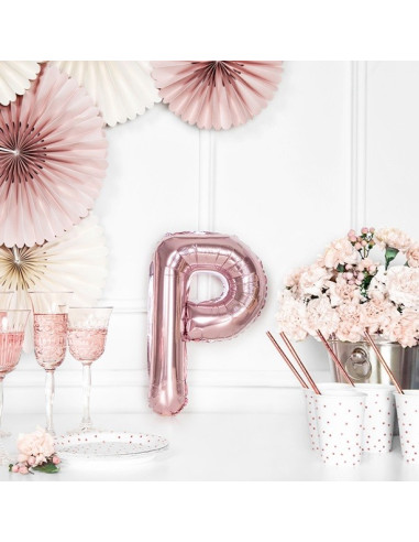 PALLONCINO CON LETTERA P IN ORO ROSA IN SVIZZERA