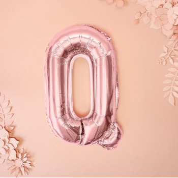 BALLONS DE LETTRES ALUMINIUM ROSE GOLD