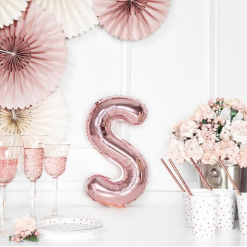 PALLONCINO CON LETTERA S IN ORO ROSA IN SVIZZERA 2