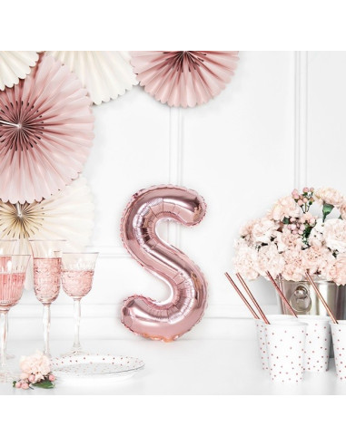 ROSÉGOLDENE ALUMINIUM-BUCHSTABENBALLONS