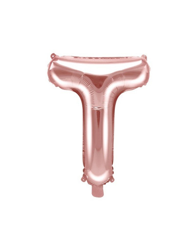 PALLONCINI CON LETTERE IN ALLUMINIO ORO ROSA