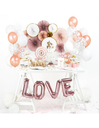BALLONS DE LETTRES ALUMINIUM ROSE GOLD