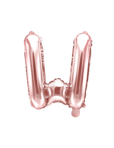 GÜNSTIGER BALLON MIT BUCHSTABEN W AUS ROSÉGOLD